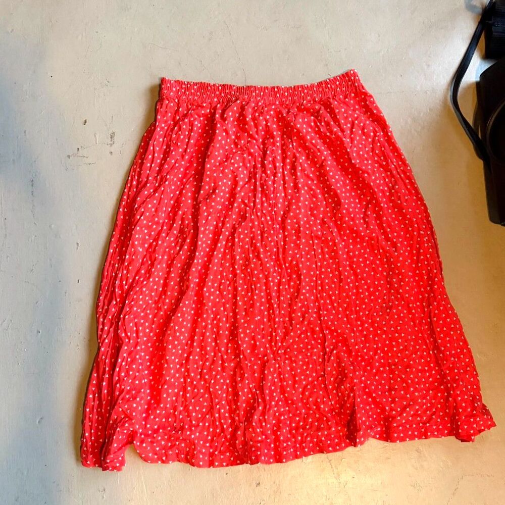 Josephine Red Polka Dot Midi Skirt